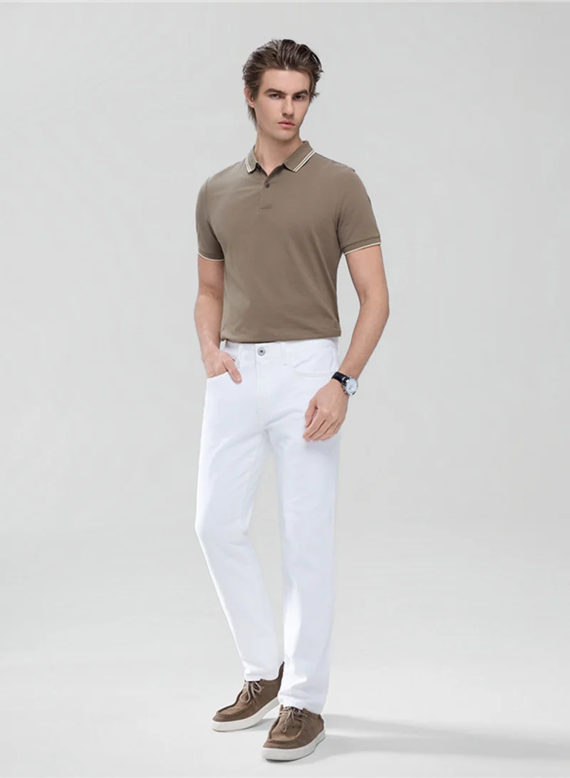 جيوردانو Men’s Skinny Taper Stretch Denim Jeans with Elastic Waist